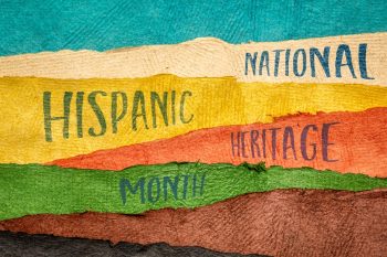 September 15 - October 15, National Hispanic Heritage Month - handwriting in Huun paper handmade in Mexico, reminder of cultural event