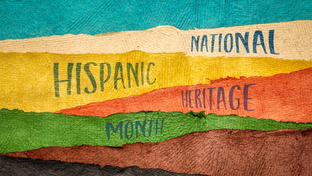 September 15 - October 15, National Hispanic Heritage Month - handwriting in Huun paper handmade in Mexico, reminder of cultural event